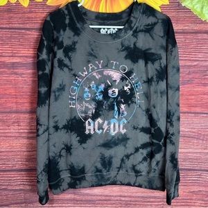 🚨ON SALE!! AC DC Highway to Hell acid wash Sweatshirt